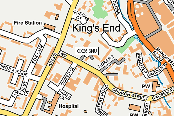 OX26 6NU map - OS OpenMap – Local (Ordnance Survey)