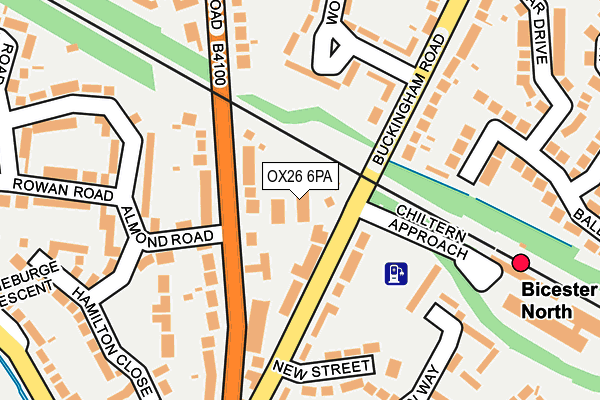 OX26 6PA map - OS OpenMap – Local (Ordnance Survey)