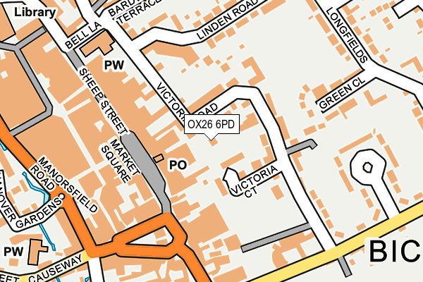 OX26 6PD map - OS OpenMap – Local (Ordnance Survey)