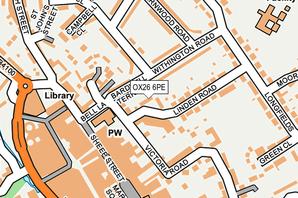 OX26 6PE map - OS OpenMap – Local (Ordnance Survey)