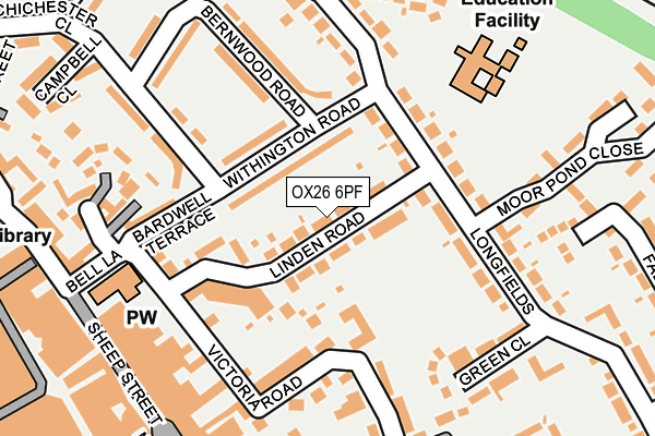 OX26 6PF map - OS OpenMap – Local (Ordnance Survey)