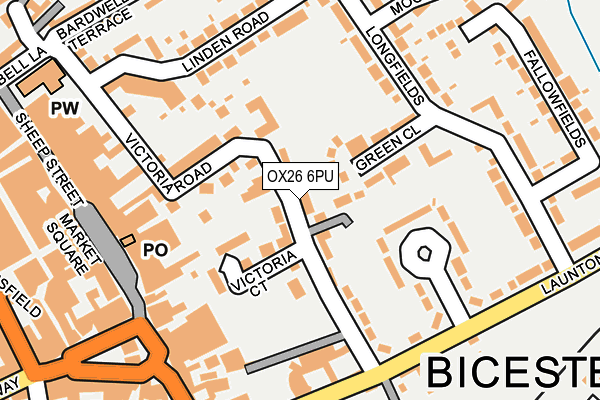 OX26 6PU map - OS OpenMap – Local (Ordnance Survey)