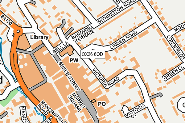 OX26 6QD map - OS OpenMap – Local (Ordnance Survey)