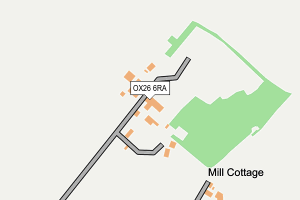 OX26 6RA map - OS OpenMap – Local (Ordnance Survey)