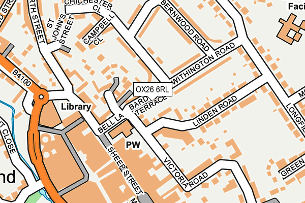 OX26 6RL map - OS OpenMap – Local (Ordnance Survey)