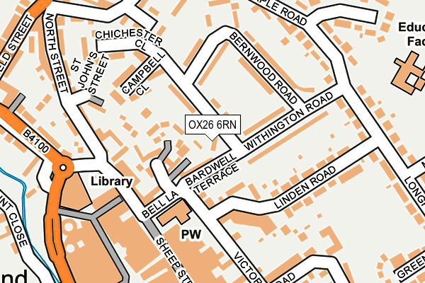 OX26 6RN map - OS OpenMap – Local (Ordnance Survey)