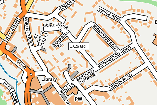 OX26 6RT map - OS OpenMap – Local (Ordnance Survey)