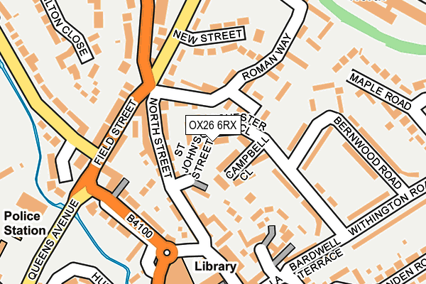 OX26 6RX map - OS OpenMap – Local (Ordnance Survey)