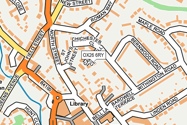 OX26 6RY map - OS OpenMap – Local (Ordnance Survey)