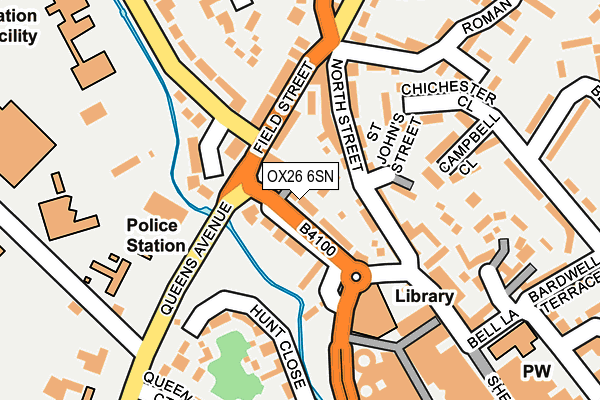 OX26 6SN map - OS OpenMap – Local (Ordnance Survey)