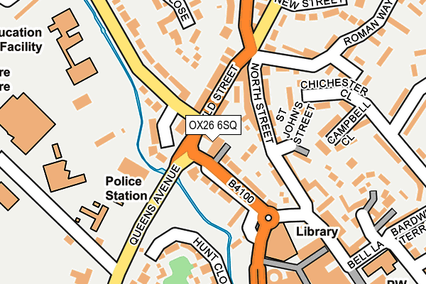 OX26 6SQ map - OS OpenMap – Local (Ordnance Survey)