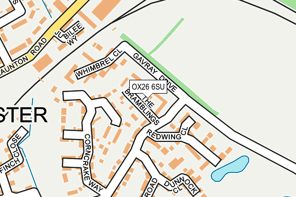 OX26 6SU map - OS OpenMap – Local (Ordnance Survey)