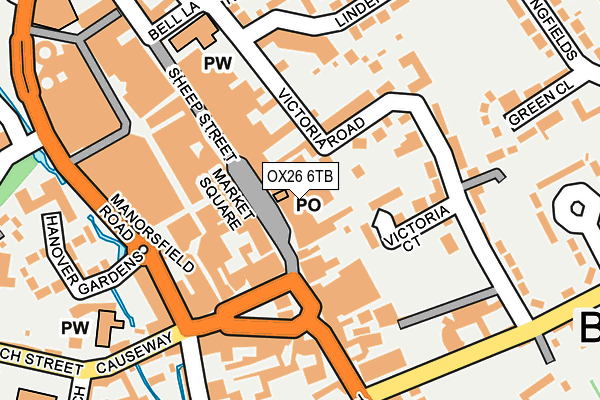 OX26 6TB map - OS OpenMap – Local (Ordnance Survey)