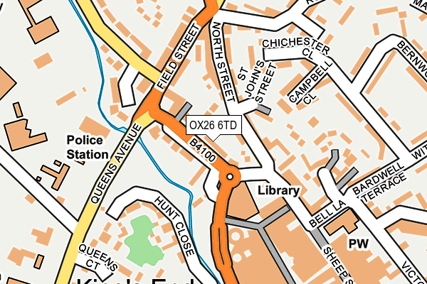 OX26 6TD map - OS OpenMap – Local (Ordnance Survey)