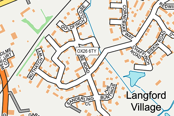 OX26 6TY map - OS OpenMap – Local (Ordnance Survey)