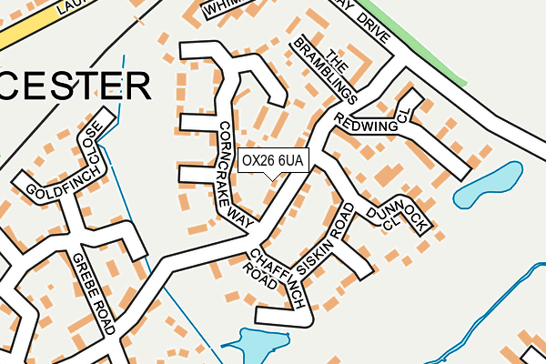 OX26 6UA map - OS OpenMap – Local (Ordnance Survey)