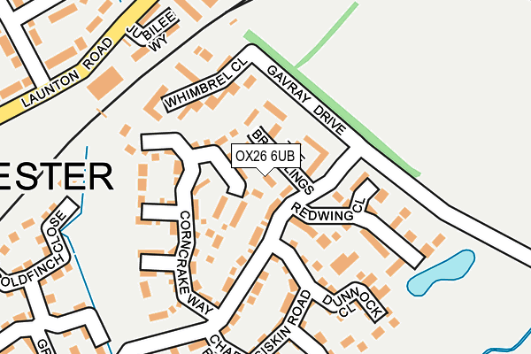 OX26 6UB map - OS OpenMap – Local (Ordnance Survey)