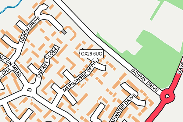 OX26 6UG map - OS OpenMap – Local (Ordnance Survey)