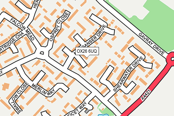 OX26 6UQ map - OS OpenMap – Local (Ordnance Survey)