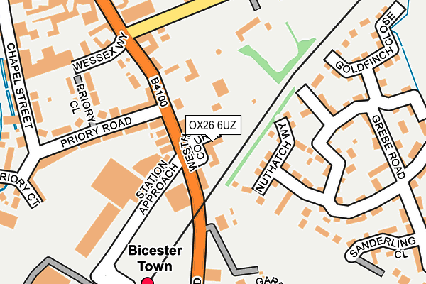 OX26 6UZ map - OS OpenMap – Local (Ordnance Survey)