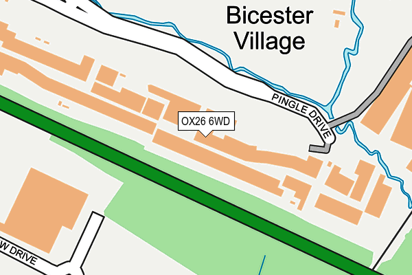 OX26 6WD map - OS OpenMap – Local (Ordnance Survey)