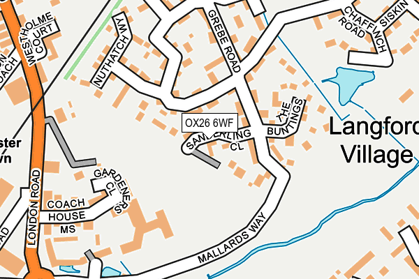 OX26 6WF map - OS OpenMap – Local (Ordnance Survey)