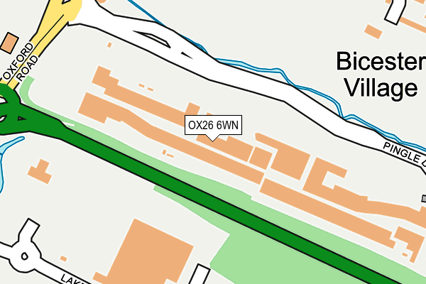 OX26 6WN map - OS OpenMap – Local (Ordnance Survey)