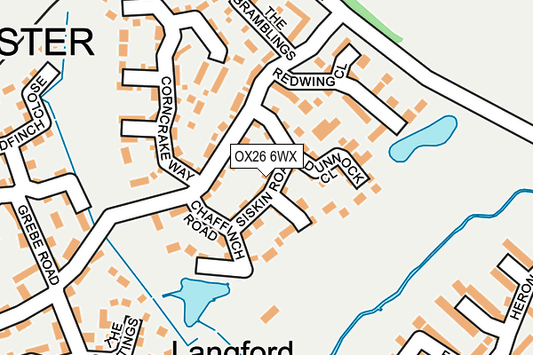 OX26 6WX map - OS OpenMap – Local (Ordnance Survey)