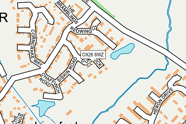 OX26 6WZ map - OS OpenMap – Local (Ordnance Survey)