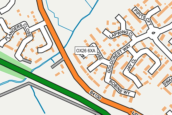 OX26 6XA map - OS OpenMap – Local (Ordnance Survey)