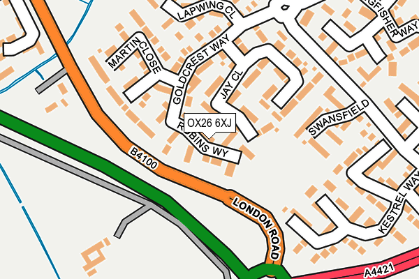 OX26 6XJ map - OS OpenMap – Local (Ordnance Survey)
