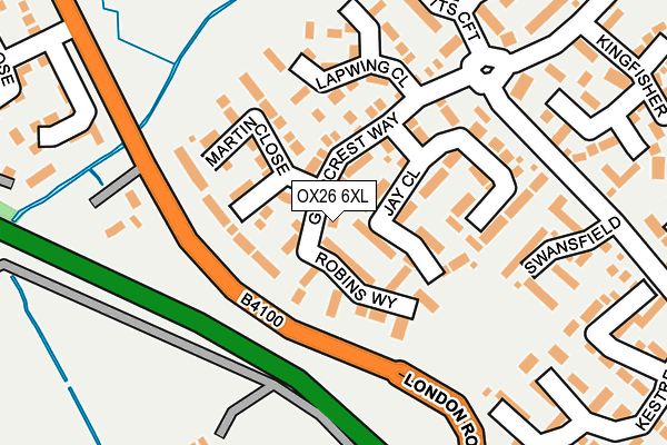 OX26 6XL map - OS OpenMap – Local (Ordnance Survey)