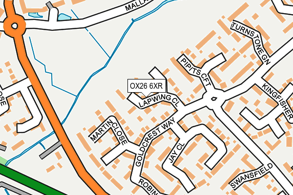 OX26 6XR map - OS OpenMap – Local (Ordnance Survey)