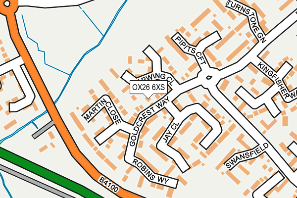 OX26 6XS map - OS OpenMap – Local (Ordnance Survey)