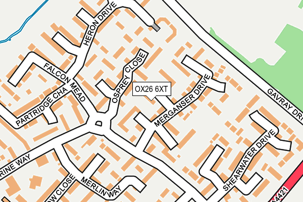 OX26 6XT map - OS OpenMap – Local (Ordnance Survey)