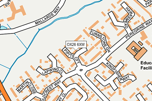 OX26 6XW map - OS OpenMap – Local (Ordnance Survey)