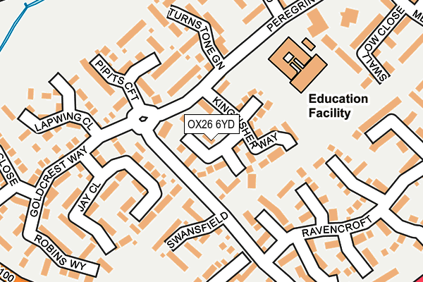 OX26 6YD map - OS OpenMap – Local (Ordnance Survey)