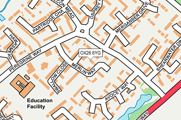 OX26 6YG map - OS OpenMap – Local (Ordnance Survey)