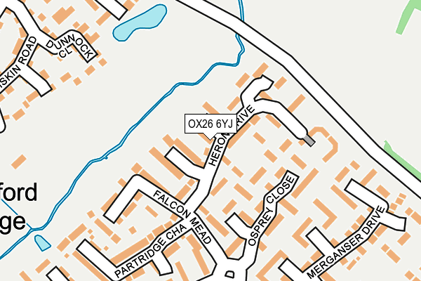 OX26 6YJ map - OS OpenMap – Local (Ordnance Survey)