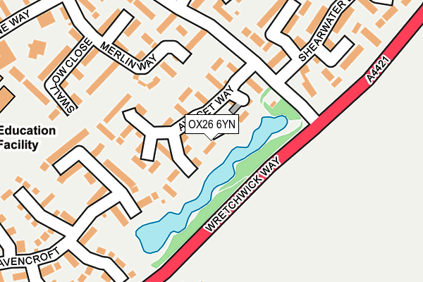OX26 6YN map - OS OpenMap – Local (Ordnance Survey)