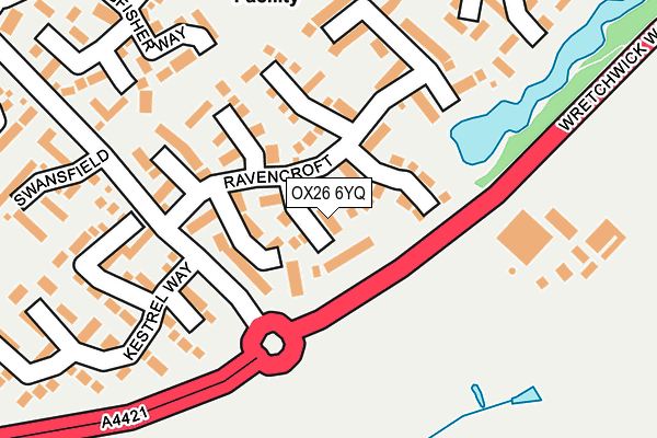 OX26 6YQ map - OS OpenMap – Local (Ordnance Survey)