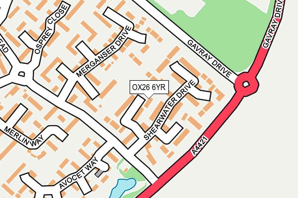 OX26 6YR map - OS OpenMap – Local (Ordnance Survey)