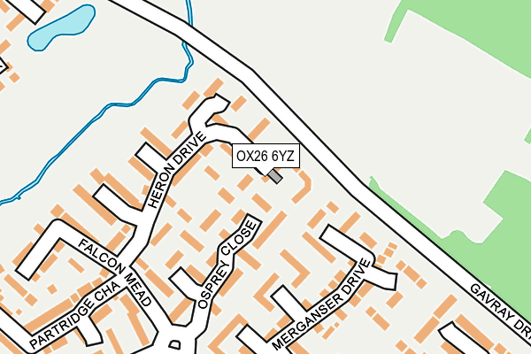 OX26 6YZ map - OS OpenMap – Local (Ordnance Survey)