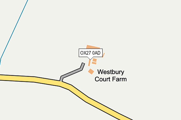 OX27 0AD map - OS OpenMap – Local (Ordnance Survey)