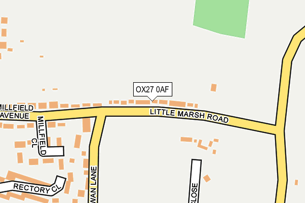 OX27 0AF map - OS OpenMap – Local (Ordnance Survey)