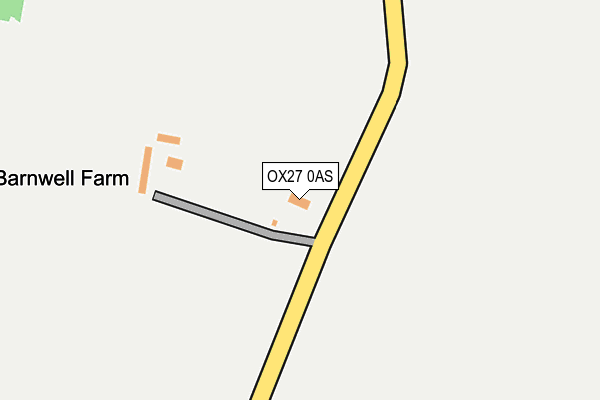 OX27 0AS map - OS OpenMap – Local (Ordnance Survey)