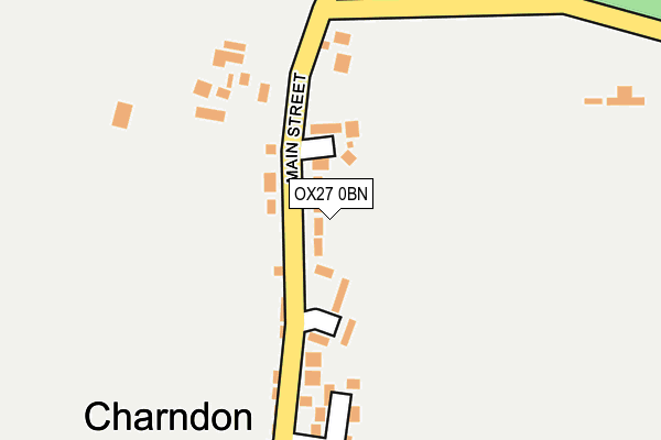 OX27 0BN map - OS OpenMap – Local (Ordnance Survey)