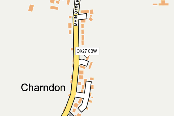 OX27 0BW map - OS OpenMap – Local (Ordnance Survey)