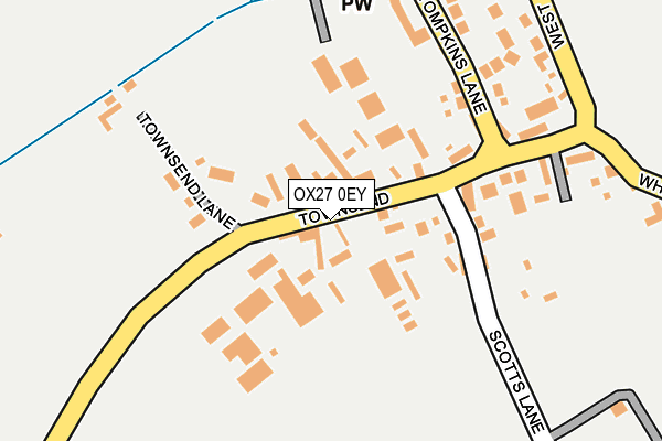 OX27 0EY map - OS OpenMap – Local (Ordnance Survey)