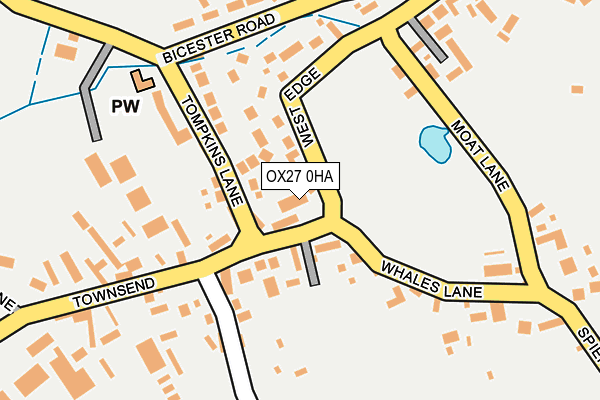 OX27 0HA map - OS OpenMap – Local (Ordnance Survey)